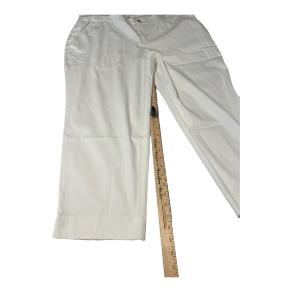 Chico’s Polished Chino Ankle Pant Basic Alabaster NWT Size 4R (20R) Quiet Luxury - Picture 6 of 6